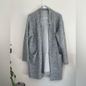 Zara open front sweater jacket